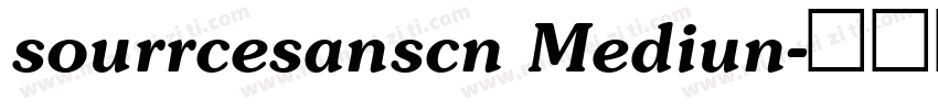 sourrcesanscn Mediun字体转换